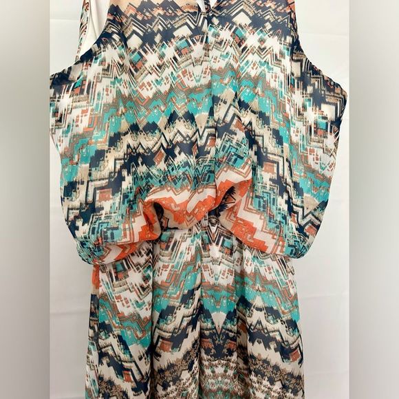 City Triangles Tribal Maxi Dress- Size M - Picture 5 of 7